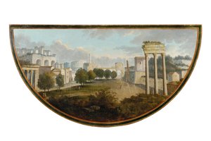 واحدة من زوج من طاولات الشاي جورج الثالث ، ربما أيرلندية ، حوالي 1780 بواسطة مدرسة اللغة الإنجليزية