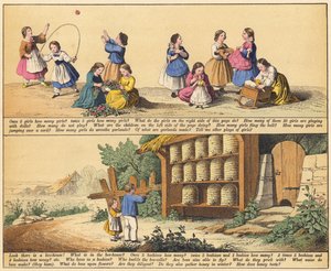 صفحة من كتاب الصور الجديد (لون ليثو) بواسطة مدرسة اللغة الإنجليزية