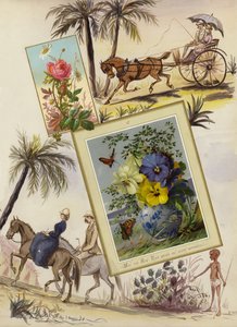 صفحة من سجل القصاصات الفيكتوري الراحل (وسائط متعددة)