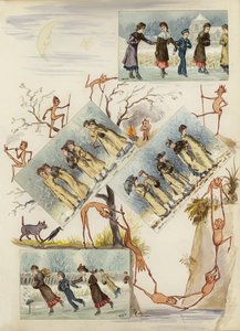 صفحة من سجل القصاصات الفيكتوري الراحل (وسائط متعددة)