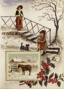 صفحة من سجل القصاصات الفيكتوري الراحل (وسائط متعددة)