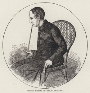Pastor Harms of Hermannsburg (engraving) بواسطة مدرسة اللغة الإنجليزية