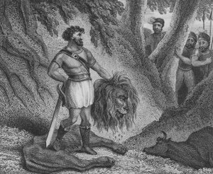 يثبت Pepin the Short ، ملك الفرنجة ، أن مكانته لا تشكل عائقًا لقدرته على الحكم بقتل أسد بواسطة مدرسة اللغة الإنجليزية