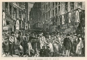 Petticoat Lane (Middlesex Street) ، لندن ، 1870 بواسطة مدرسة اللغة الإنجليزية