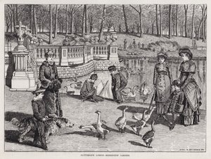 Picturesque London, Kensington Gardens (engraving) بواسطة مدرسة اللغة الإنجليزية