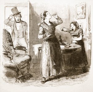 اسكتشات رائعة من لندن: The Lodging House ، من The Illustrated London News ، 1849 بواسطة مدرسة اللغة الإنجليزية