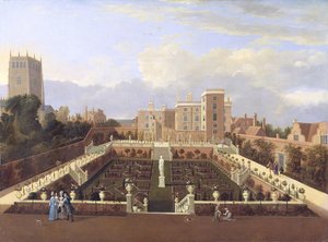 بييربون هاوس ، نوتنغهام ، c.1708-13 بواسطة مدرسة اللغة الإنجليزية