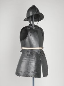 لوحة صدر Pikeman ، c.1630-40 (معدن) بواسطة مدرسة اللغة الإنجليزية