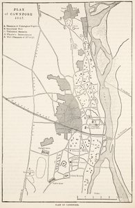 خطة كاونبور 1857 ، من Cassells Illustrated History of England بواسطة مدرسة اللغة الإنجليزية