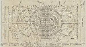 Plan of the Palace and Park designed for the Paris Universal Exhibition of 1867 (engraving) بواسطة مدرسة اللغة الإنجليزية