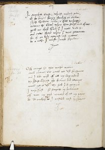 قصائد السير توماس وايت، f.54v، c.1530-39 (حبر على ورق) بواسطة مدرسة اللغة الإنجليزية
