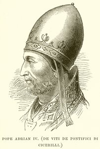 البابا أدريان الرابع. (De Viti De Pontifici Di Cicerilli) بواسطة مدرسة اللغة الإنجليزية
