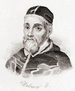 البابا أوربان الثامن ، حوالي 1568-1644 ، ولد مافيو باربيريني (نقش) بواسطة مدرسة اللغة الإنجليزية