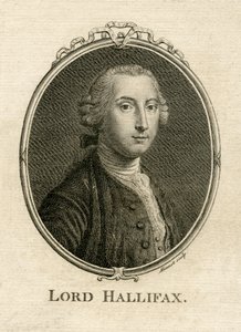 صورة لجورج مونتاجو دونك ، إيرل هاليفاكس الثاني (1716-1771) ، منقوش بواسطة عليامات بواسطة مدرسة اللغة الإنجليزية