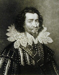 صورة لجورج فيليرز ، دوق باكنغهام الأول (1592-1628) منقوش بواسطة ريتشارد إيرلوم (1743-1822) وتشارلز تورنر (c.1773-1857) من شخصيات لامعة في التاريخ البريطاني (mezzotint) (وزن الجسم)
