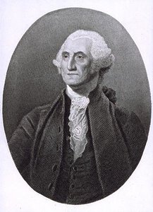صورة لجورج واشنطن (1732-1799) (نقش) بواسطة مدرسة اللغة الإنجليزية