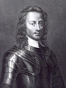 صورة جون هامبدن (1594-1643) (نقش) بواسطة مدرسة اللغة الإنجليزية