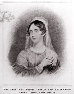 صورة للسيدة بايرون (1792-1863) بواسطة مدرسة اللغة الإنجليزية