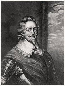صورة لباتريك روثفن ، إيرل برينتفورد (c.1573-1651) منقوش بواسطة ريتشارد إيرلوم (1743-1822) وتشارلز تورنر (c.1773-1857) من الشخصيات اللامعة في التاريخ البريطاني (mezzotint) (bw phot بواسطة مدرسة اللغة الإنجليزية