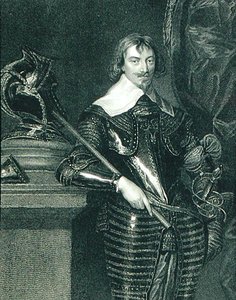 صورة لروبرت ريتش (1587-1658) إيرل وارويك الثاني ، من "لوحات لودج البريطانية" بواسطة مدرسة اللغة الإنجليزية