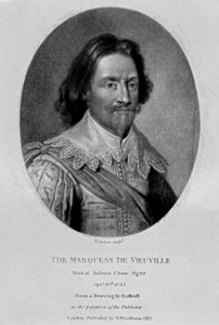 صورة لماركيز Vieu Ville ، من "الشخصيات اللامعة في التاريخ البريطاني ، 1815 بواسطة مدرسة اللغة الإنجليزية