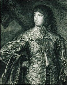 صورة وليام راسل (1613-1700) الدوق الأول والخامس إيرل بيدفورد ، من "لوحات لودج البريطانية" بواسطة مدرسة اللغة الإنجليزية