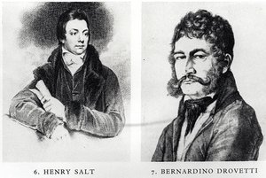 صور هنري سولت (1780-1827) وبرناردينو دروفيتي (1776-1852) بواسطة مدرسة اللغة الإنجليزية