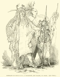 صور من Petohpeekis ، Blackfoot ، و Tallee ، Osage بواسطة مدرسة اللغة الإنجليزية