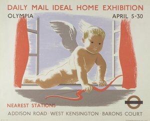 ملصق لمعرض Daily Mail Ideal Home في كنسينغتون أولمبيا ، لندن ، 1938 (لون ليثو)