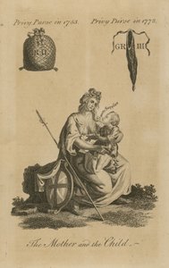 محفظة خاصة عام 1753 إلى جانب محفظة خاصة عام 1773 بواسطة مدرسة اللغة الإنجليزية