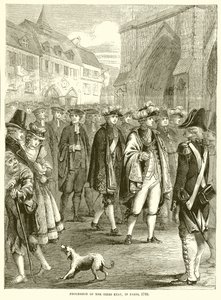 موكب تيير عتات ، في باريس ، 1789 بواسطة مدرسة اللغة الإنجليزية