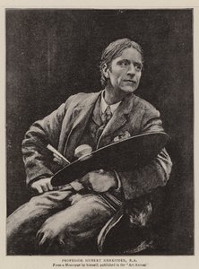 البروفيسور Hubert Herkomer، RA (litho) بواسطة مدرسة اللغة الإنجليزية