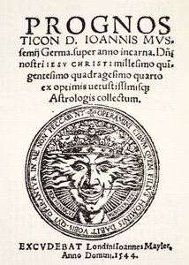 التكهن لعام 1544 ، بقلم جو. موسيميوس ، طبعه ج. مايلر ، 1544 بواسطة مدرسة اللغة الإنجليزية