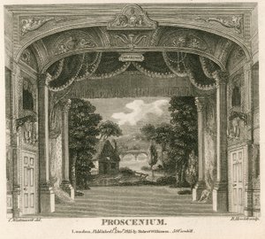 Proscenium من مسرح الملوك ، شارع ويل ، ساحة Wellclose ، لندن بواسطة مدرسة اللغة الإنجليزية