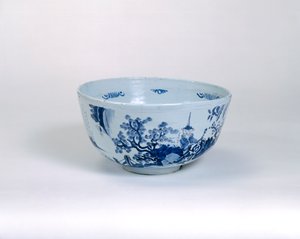 وعاء لكمة ، ربما صنع في Brislington ، c.1675-1700 (آنية فخارية من الصفيح) بواسطة مدرسة اللغة الإنجليزية
