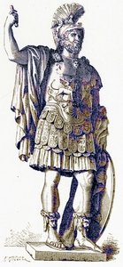 Pyrrhus ، iilustration from History of Rome بواسطة Victor Duruy ، نشر عام 1884 (صورة محسنة رقميًا) بواسطة مدرسة اللغة الإنجليزية
