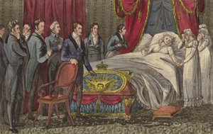 Queen Caroline on her deathbed, Brandenburg House, Hammersmith, London بواسطة مدرسة اللغة الإنجليزية