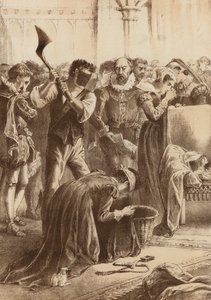 الملكة ماري، "مقطوعة الرأس في فوثرينجاي" (ليثو) بواسطة مدرسة اللغة الإنجليزية