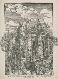 تصميم جائزة RIBA Soane Medallion لعام 1882 - بيت نادي West End من A Beresford Pite بواسطة مدرسة اللغة الإنجليزية