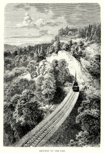 سكة حديد الريجي (نقش) بواسطة مدرسة اللغة الإنجليزية