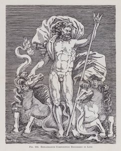 Renaissance Composition rendered in Line (litho) بواسطة مدرسة اللغة الإنجليزية