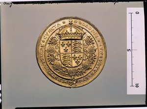 عكس ختم هنري الثامن (1491-1547) (ذهب) (للوجه انظر 183056) بواسطة مدرسة اللغة الإنجليزية