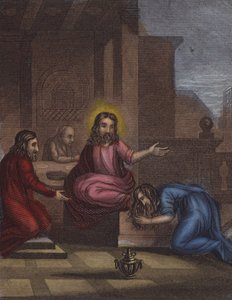 قدم ريتش سيمون وليمة رائعة ... (نقش ملون) بواسطة مدرسة اللغة الإنجليزية