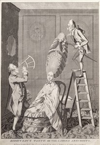 طعم مثير للسخرية أو سخافة السيدات ، حانة. دارلي ، لندن ، 1771 بواسطة مدرسة اللغة الإنجليزية