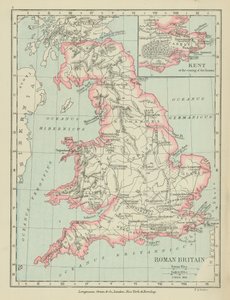 بريطانيا الرومانية (طباعة حجرية ملونة) بواسطة مدرسة اللغة الإنجليزية