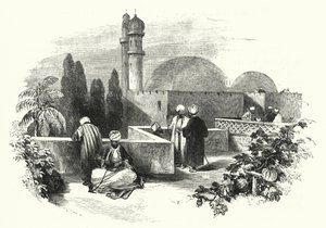 Roof terrace (engraving) بواسطة مدرسة اللغة الإنجليزية