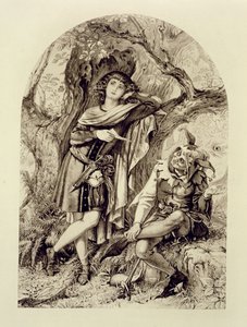 روزاليند و Touchstone ، الفصل الثالث المشهد 2 ، كما تحبها ، بقلم ويليام شكسبير (1564-1616) بواسطة مدرسة اللغة الإنجليزية