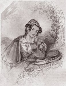 روزاليندي ، ابنة الدوق العجوز (كما يحلو لك) روزاليند ، ابنة ديوك سينيور (كما تحبها) في - "" معرض شكسبير النسائي ، مجموعة من 45 صورة جادة لفنانين من أوائل لندن ، غنية بالإشعارات النقدية والأدبية " "" ci بواسطة مدرسة اللغة الإنجليزية