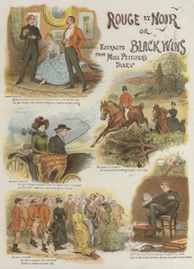 مقتطفات Rouge et Noir ، أو Black Wins ، من مذكرات Miss Pettifer's (chromolitho) بواسطة مدرسة اللغة الإنجليزية