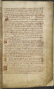 Royal 13. A.XI ، f.5 الرسومات الأولية والهامشية ، Computus ، Helperic of Auxerre (vellum) ؛ بواسطة مدرسة اللغة الإنجليزية